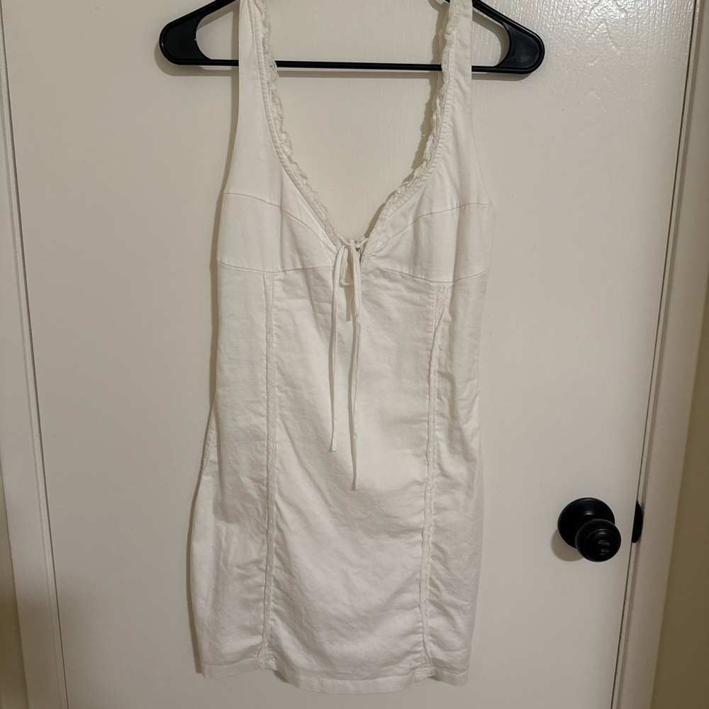 Zara Ivory Lace-Trimmed Top
